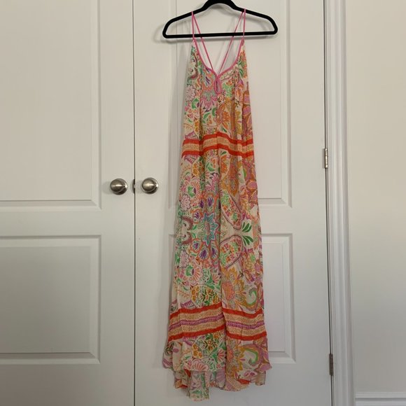 Women's Zara Multicoloured Floral Print Maxi Dress Blogger's Favourite Size S - Picture 8 of 10